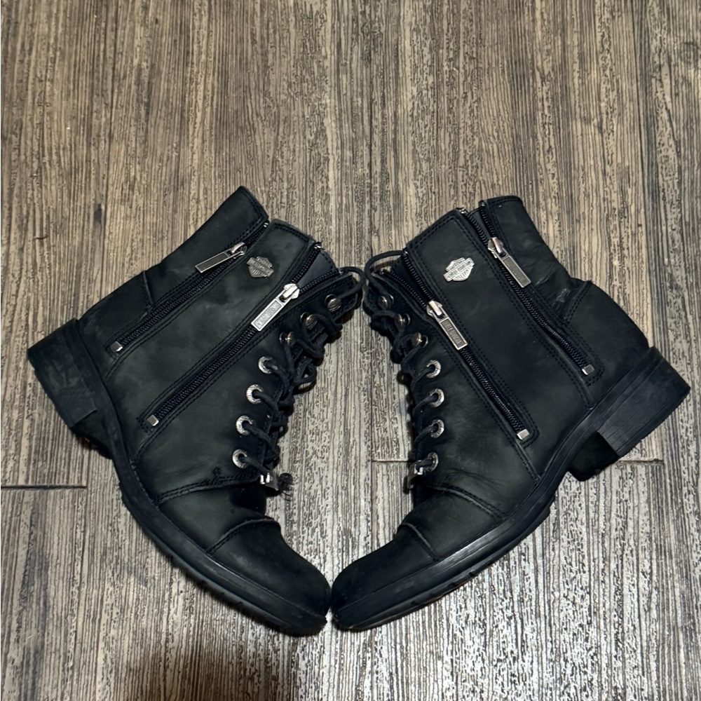 Harley-Davidson Black Combat Boots